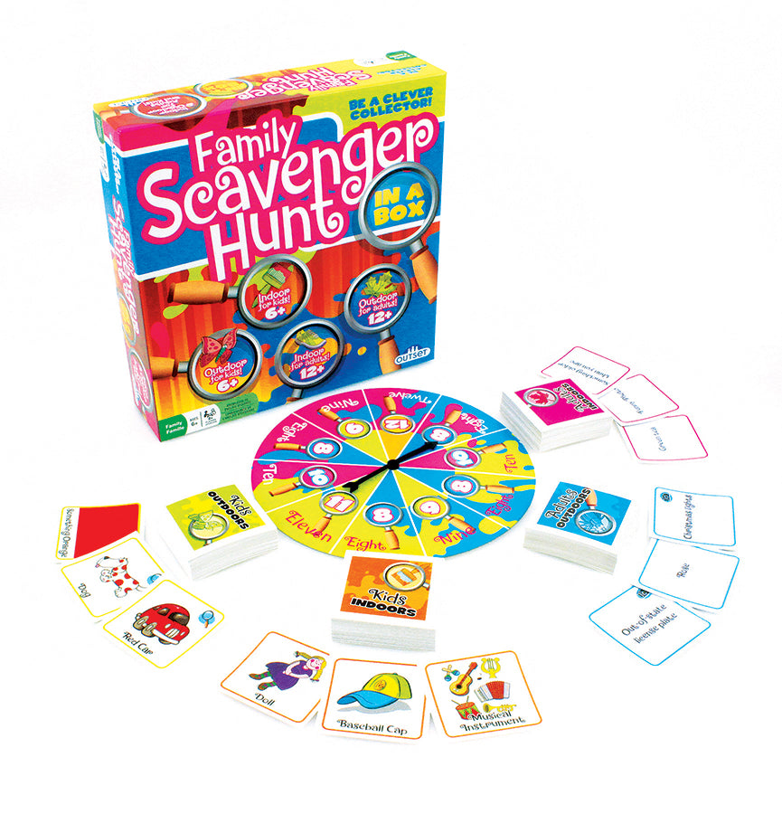 Family Scavenger Hunt in a Box – Indoor & Outdoor Adventure Game