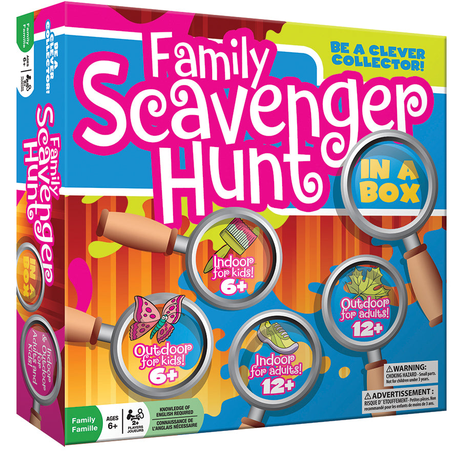 Family Scavenger Hunt in a Box – Indoor & Outdoor Adventure Game