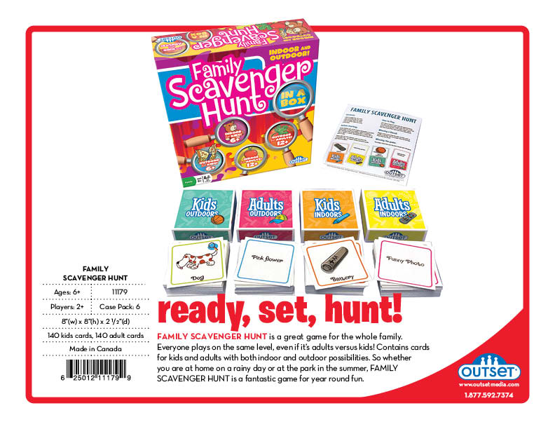 Family Scavenger Hunt in a Box – Indoor & Outdoor Adventure Game