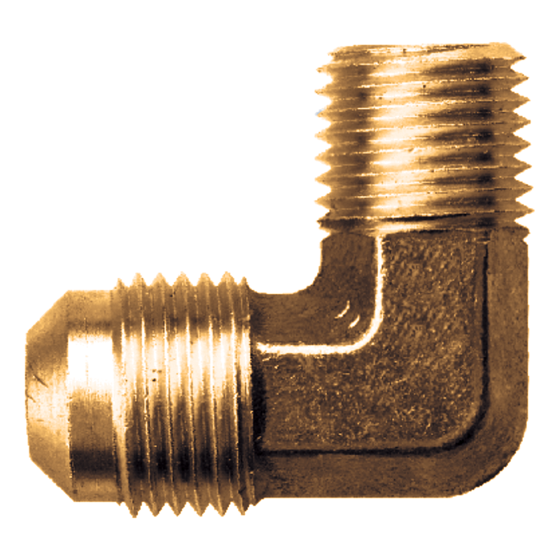 Fairview 3/8" Tube x 1/4" MPT Brass 90° Elbow