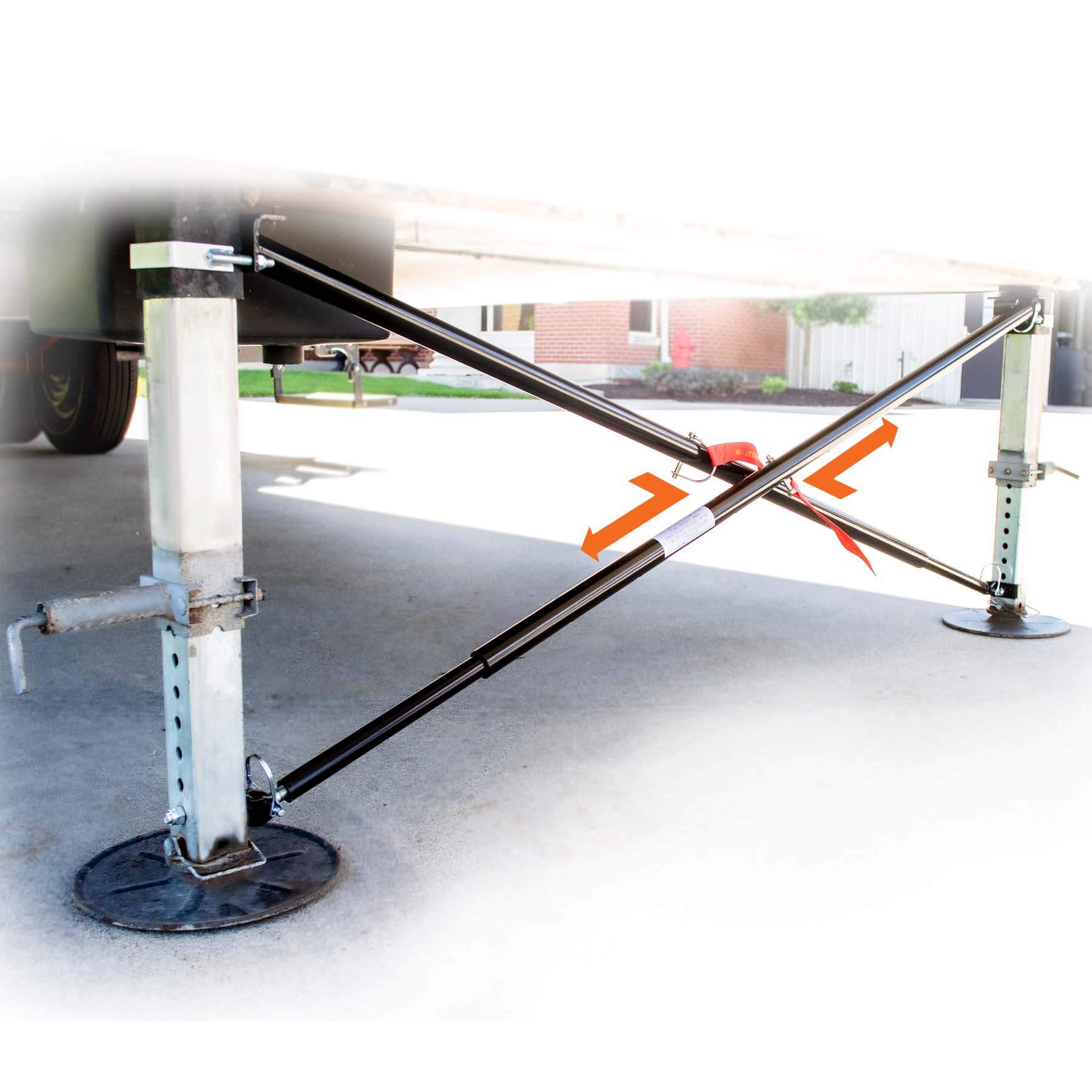 MORryde 5th Wheel Stabilizer installed on RV