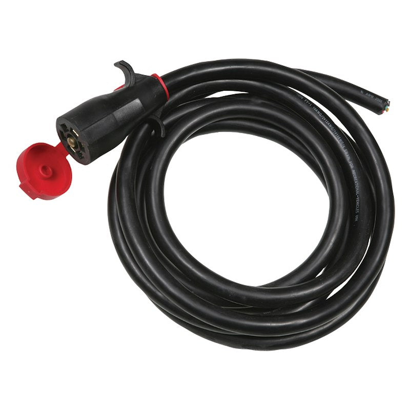 7-Way Molded Trailer End Connector W/8' Cable