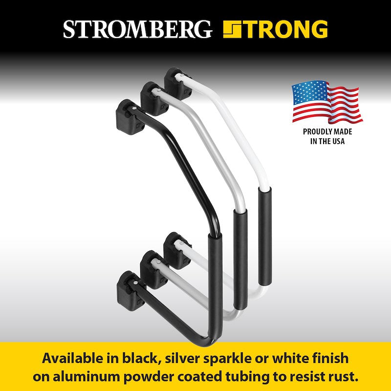 Stromberg Carlson Lend-A-Hand RV Step Rail – Folding Assist Handle (Black or White)