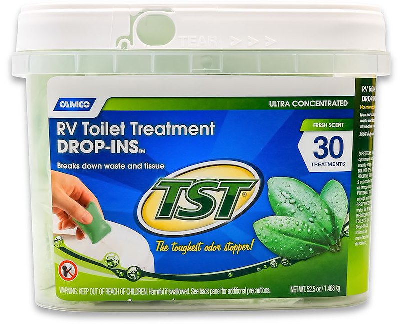 TST Original Drop-Ins 30-pack bucket for RV holding tank treatment