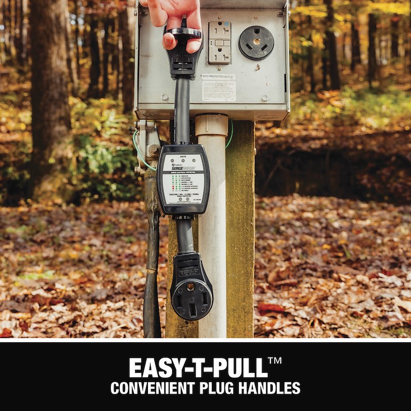 Surge Guard with Easy-T-Pull handles and corrosion-resistant housing