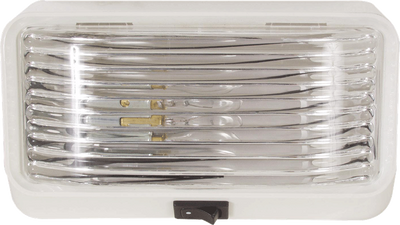 Rectangle Porch Light - With Switch, Clear