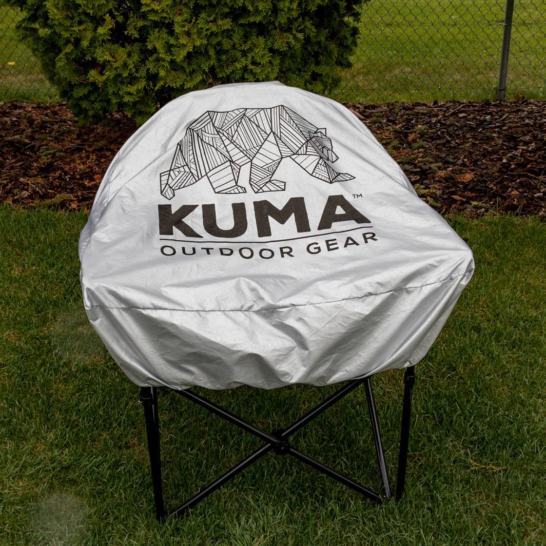 Lazy Bear Chair Cover on a folded chair