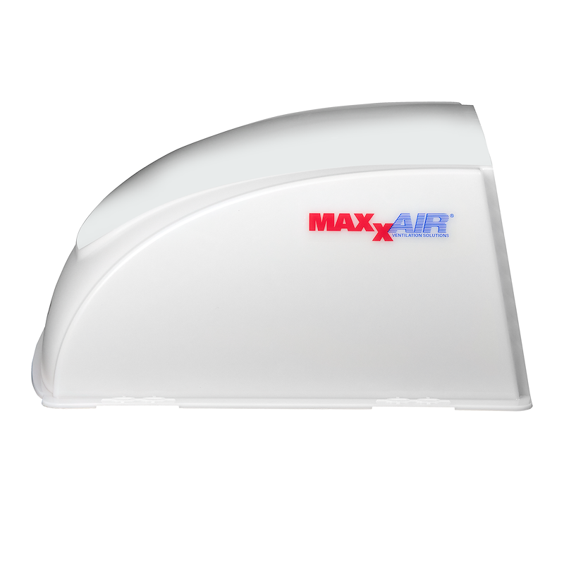 UV-resistant polyethylene MaxxAir roof vent protector for RVs