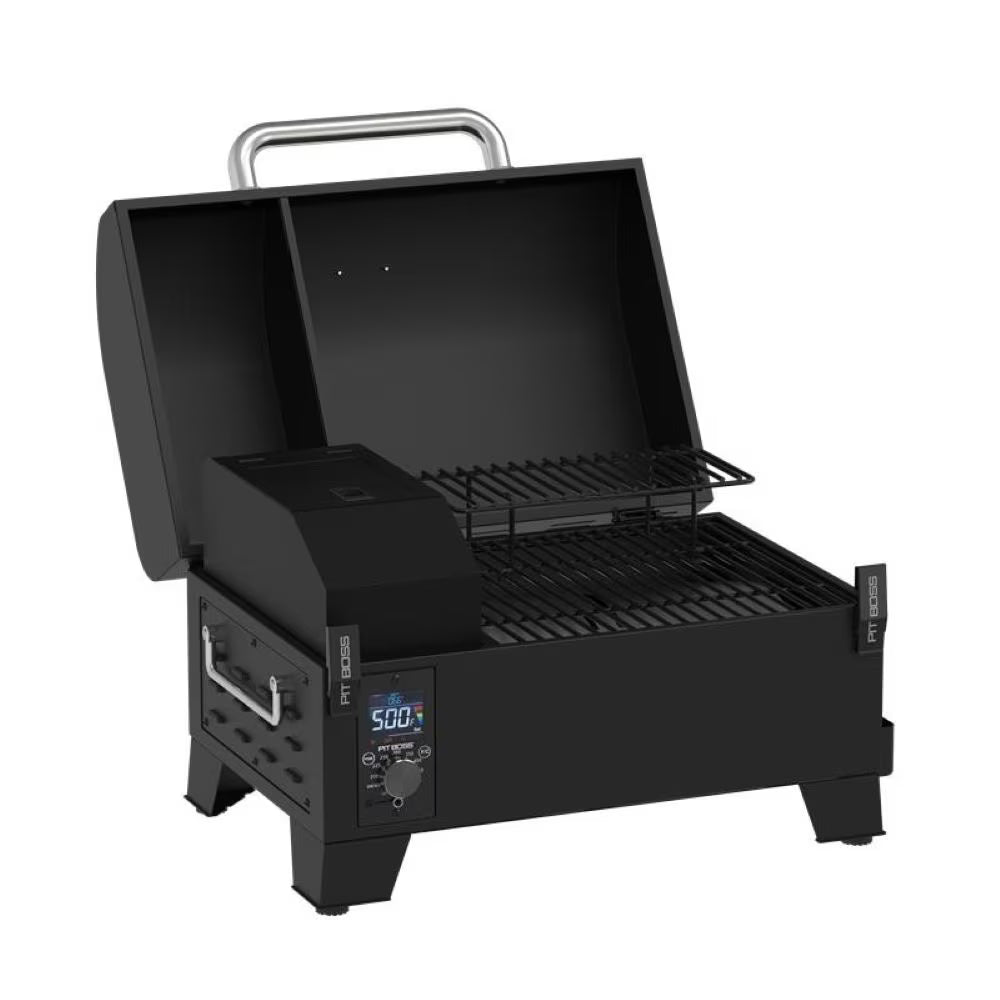Pit Boss Table Top Pellet Grill – Portable Wood-Pellet BBQ with Cover