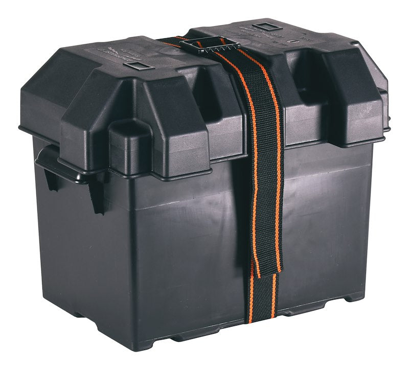 RV Travelers Choice Group 24 battery box with lid and strap