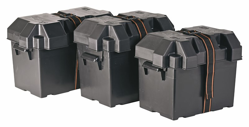 Group 24 RV battery box – acid-resistant polypropylene