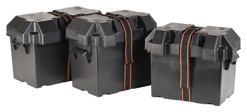 RV Battery Box – Group 24 Strap-Style with Lid & Mounting Kit (Vented)