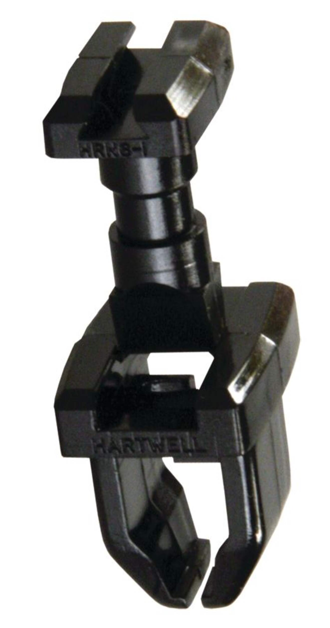 A black refrigerator side wall vent clip