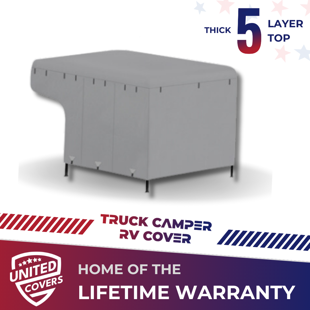 United Covers 8–10 ft Truck Camper RV Cover – Full View