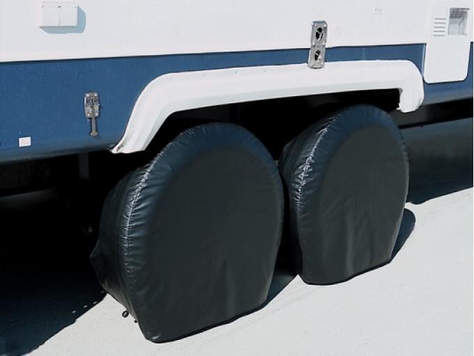 ADCO Black Vinyl Tire Covers – Fits 33"–35" Tires (Set of 2)