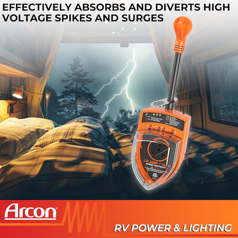 “Arcon 08-8448 power surge protector for RV 120 volt”