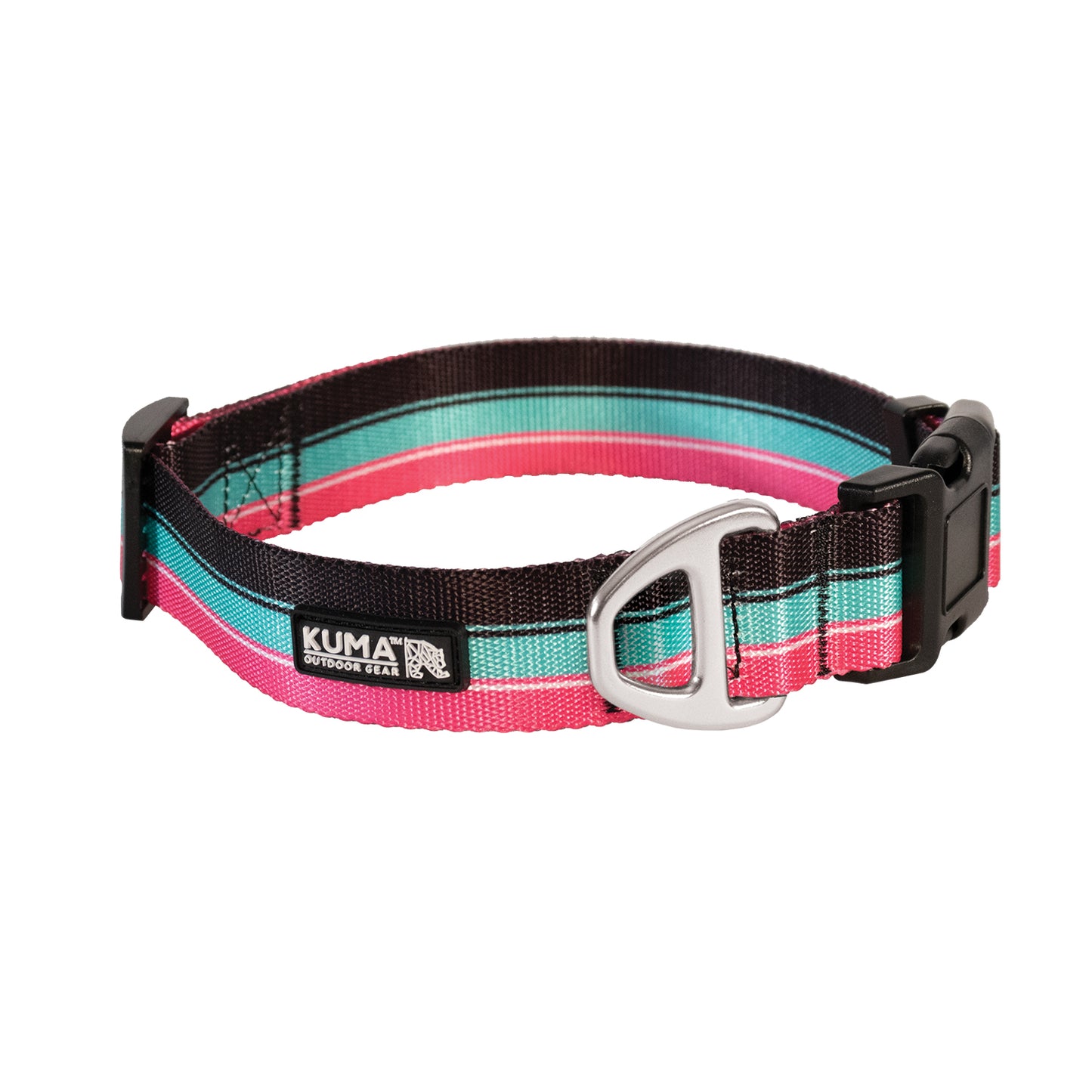 Kuma Backtrack Dog Collar – Retro-Inspired with Soft-Touch Webbing, Durable & Adjustable