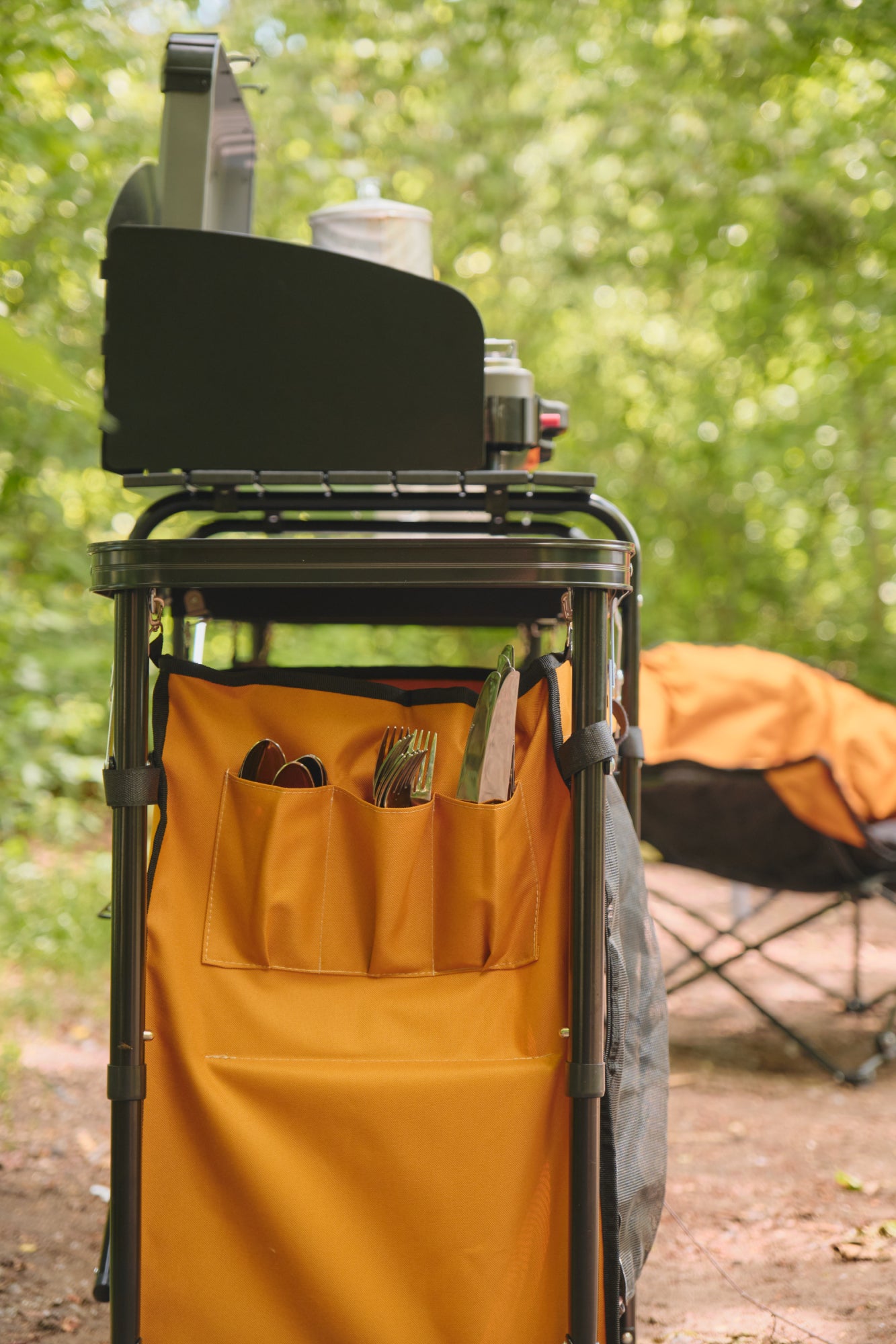 Kuma Busy Bear Camp Kitchen – Portable, Collapsible Cooking Station with Storage