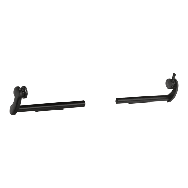 Dometic black 90 degree short SlideTopper bracket