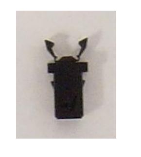A black power converter door latch for use with Arterra WF-8700 and WF-8900 series power inverter, displayed against a plain background.