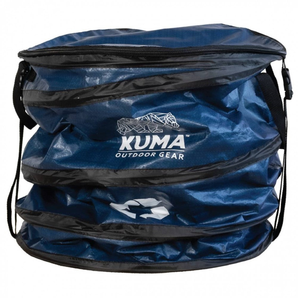 Kuma Pop-Up Bins – portable, collapsible storage bins for camping and picnics.
