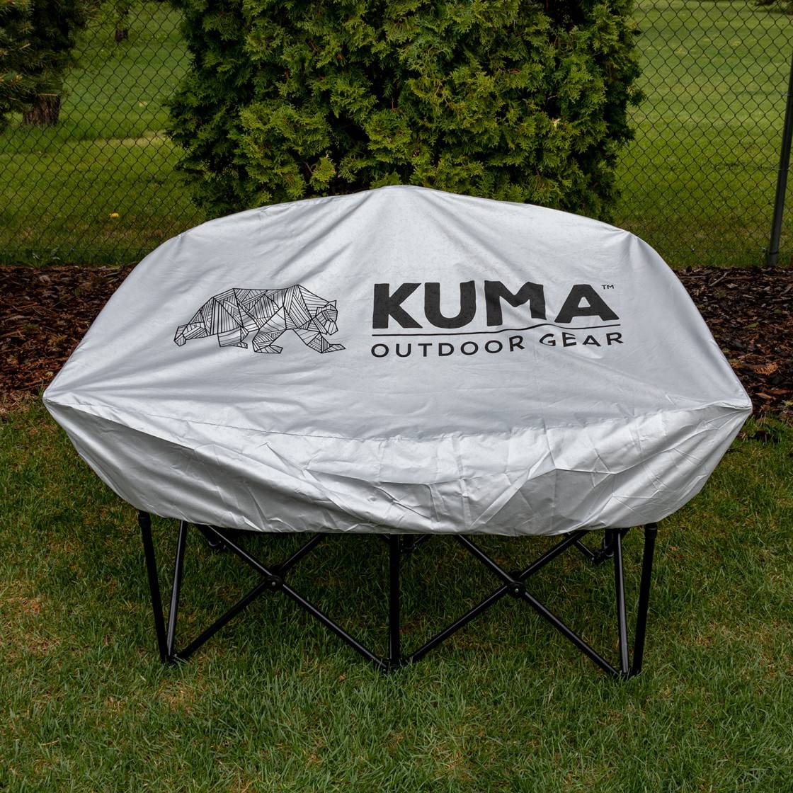 Kuma Bear Buddy Chair Cover – UV-protected, durable outdoor chair cover for double chairs.