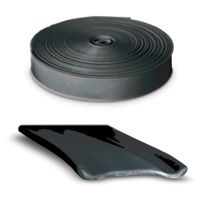 Flexible black vinyl molding with heavy-duty finish