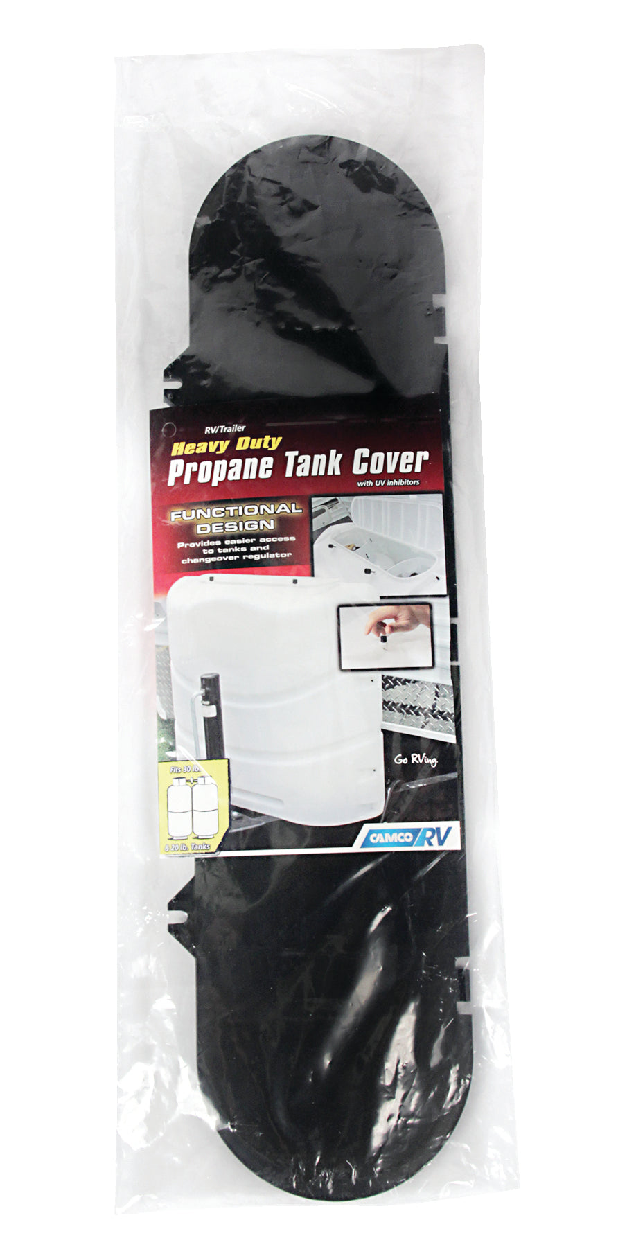 RV Propane Tank Cover Black Replacement Cap Kit
