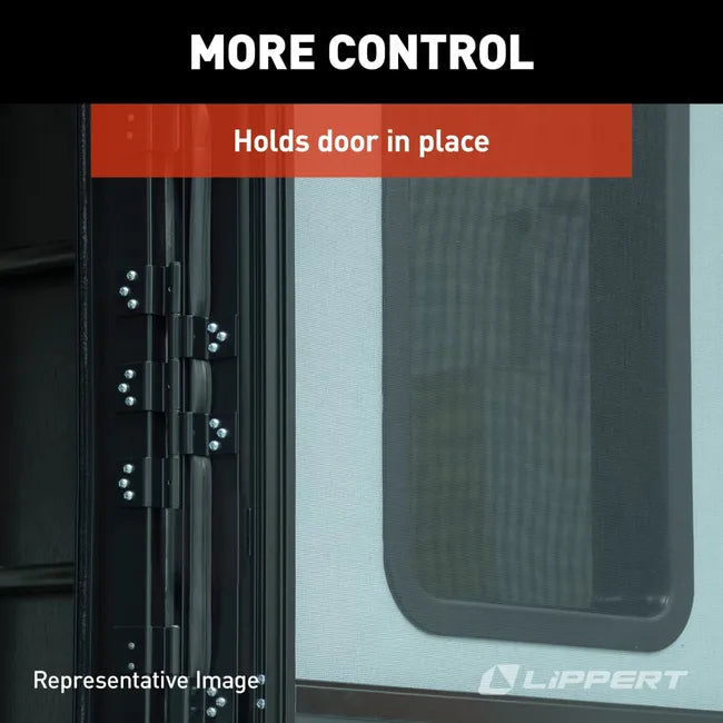 Lippert 90-2820 RV Entry Door Friction Hinge Kit – White, 5-Leaf