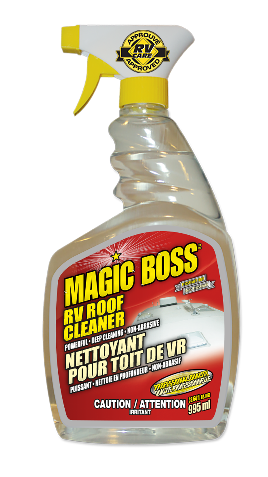Magic-Boss RV Roof Cleaner 995ml bottle for rubber and vinyl roofs