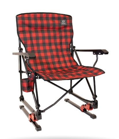 Kuma Spring Bear Quad-Fold Chair – lightweight rocking camp chair for outdoor relaxation.