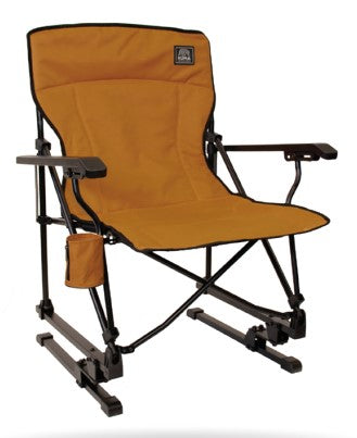 Relax in comfort with the Kuma Spring Bear Quad-Fold Chair, a lightweight rocking camping chair.