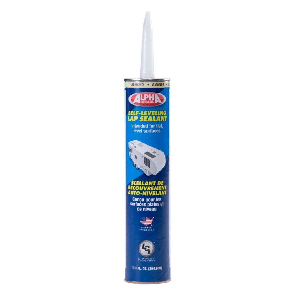 Lippert roof repair sealant for horizontal applications