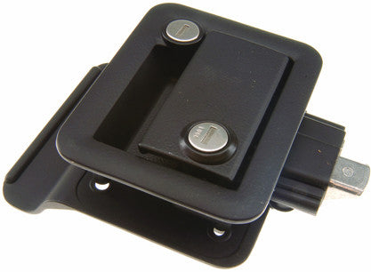 Entry Door Latch; Travel Trailer Lock; Black; With Keys