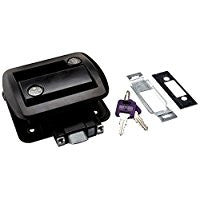 Entry Door Latch; Travel Trailer Lock; Black; With Keys