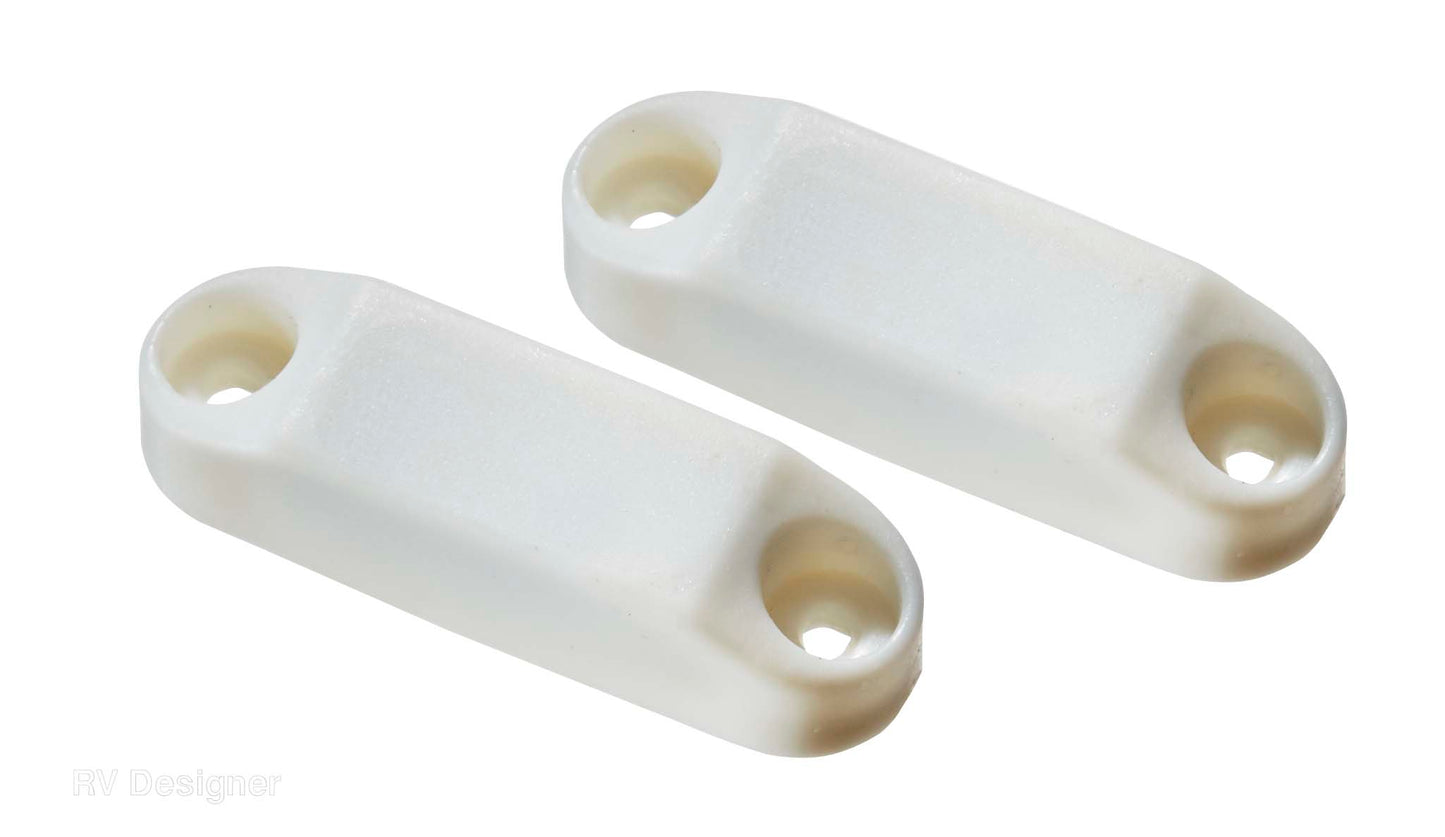 RV Designer magnetic compartment door catch white