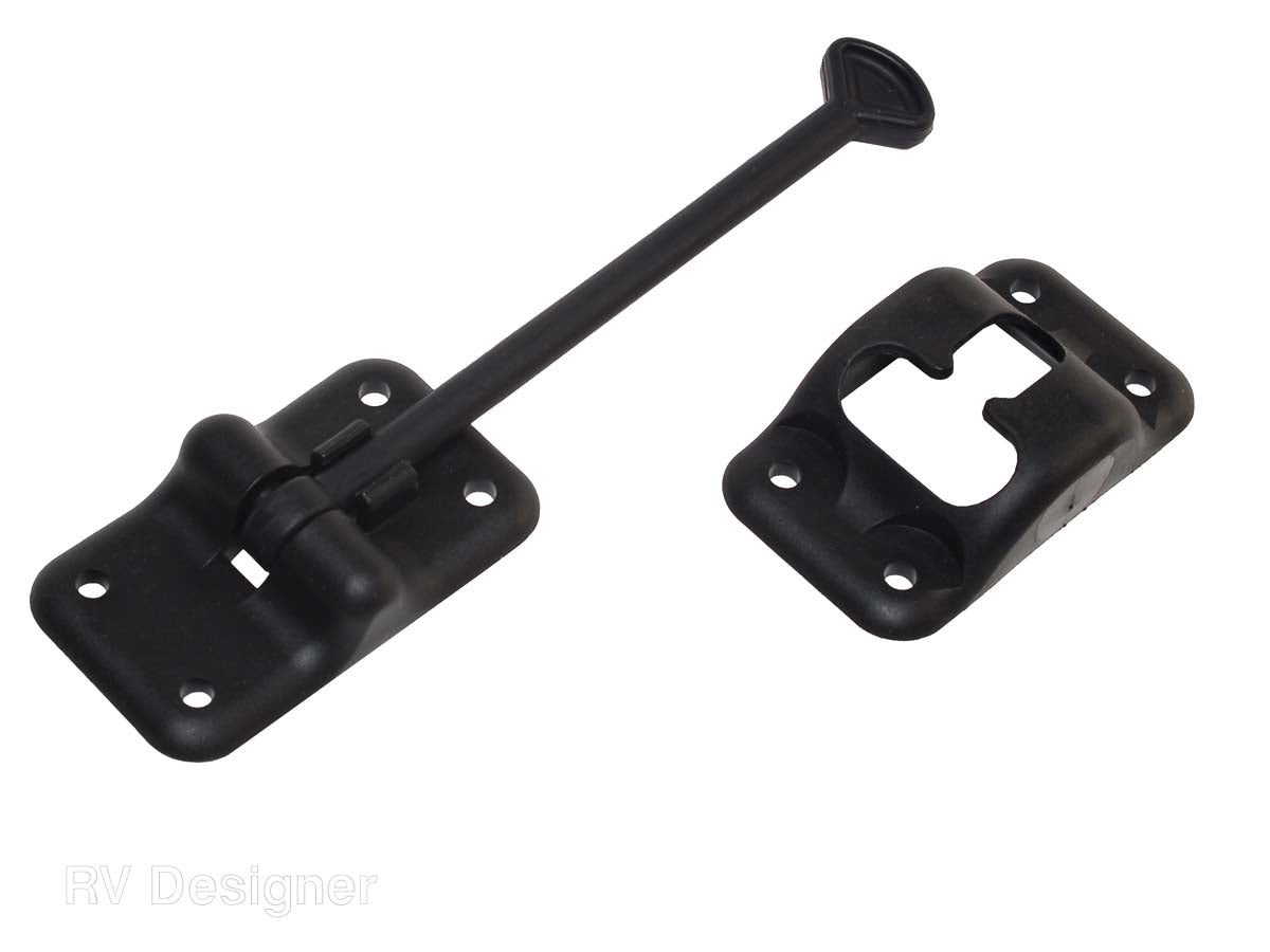 RV Designer black T‑style 6 inch entry door holder