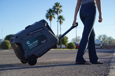 Comprehensive guide to choosing the right Onan portable generator for RVs, camping, and home backup, comparing P2500i, P4500i, and P4500iDF models, features, parallel setup options, and recommended accessories.