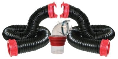 Valterra Dominator 20-Foot RV Sewer Hose Kit with Rotating Fittings and 90-Degree Adapter