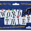 Word Thief Card Game box and letter cards set for family and kids, ages 9+