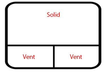 Black RV Window 72" x 40"