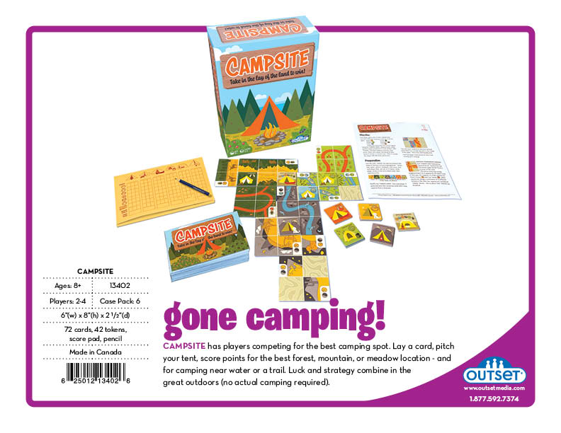 Campsite Card Game - Strategic Camping Fun for All Ages