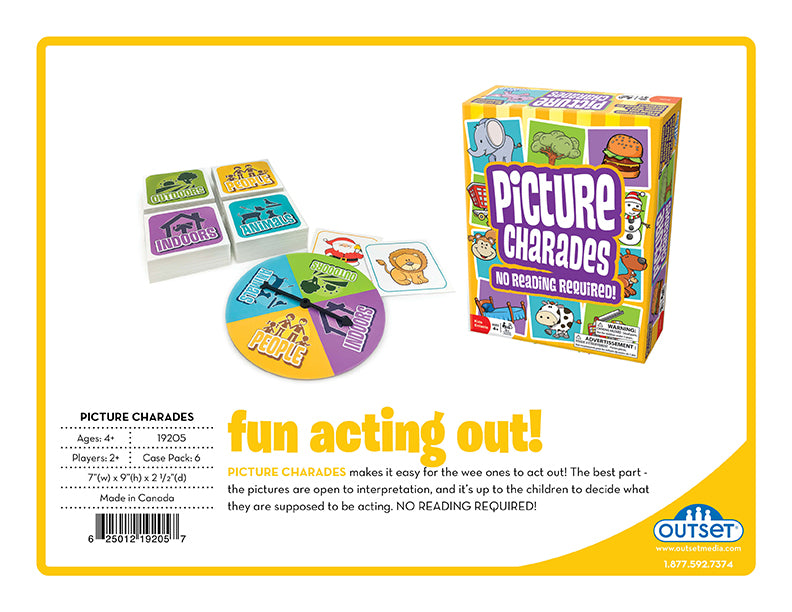 Picture Charades Game – No Reading Required, Ages 4+