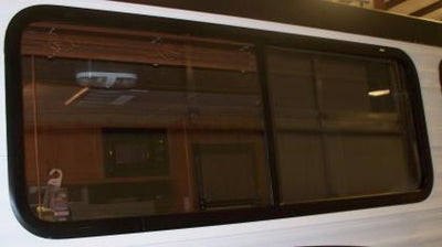 Horizontal Slide Black Frame Window (60" x 22")