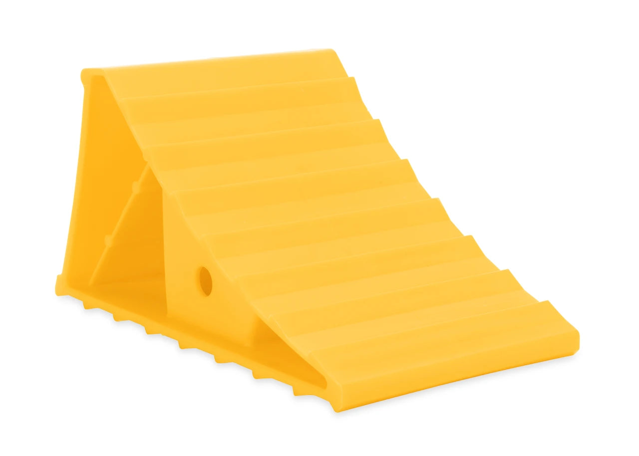 Camco Yellow RV Wheel Chock for Tires Up to 26 Inch