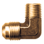Fairview 3/8" Tube x 1/4" MPT Brass 90° Elbow