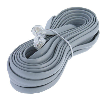 Heavy Duty Silver Satin RJ12 Cable