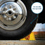 Camco Yellow RV Wheel Chock for Tires Up to 26 Inch