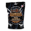 A bag of A-MAZE-N brand Pecan Wood Pellets, 2 lbs, primarily black and white with product information.