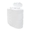 White plastic RV propane tank cover with lid on a white background